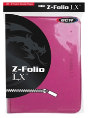 BCW Binder: 9-Pocket Z-Folio LX Pink 1-ZF9LX-PNK